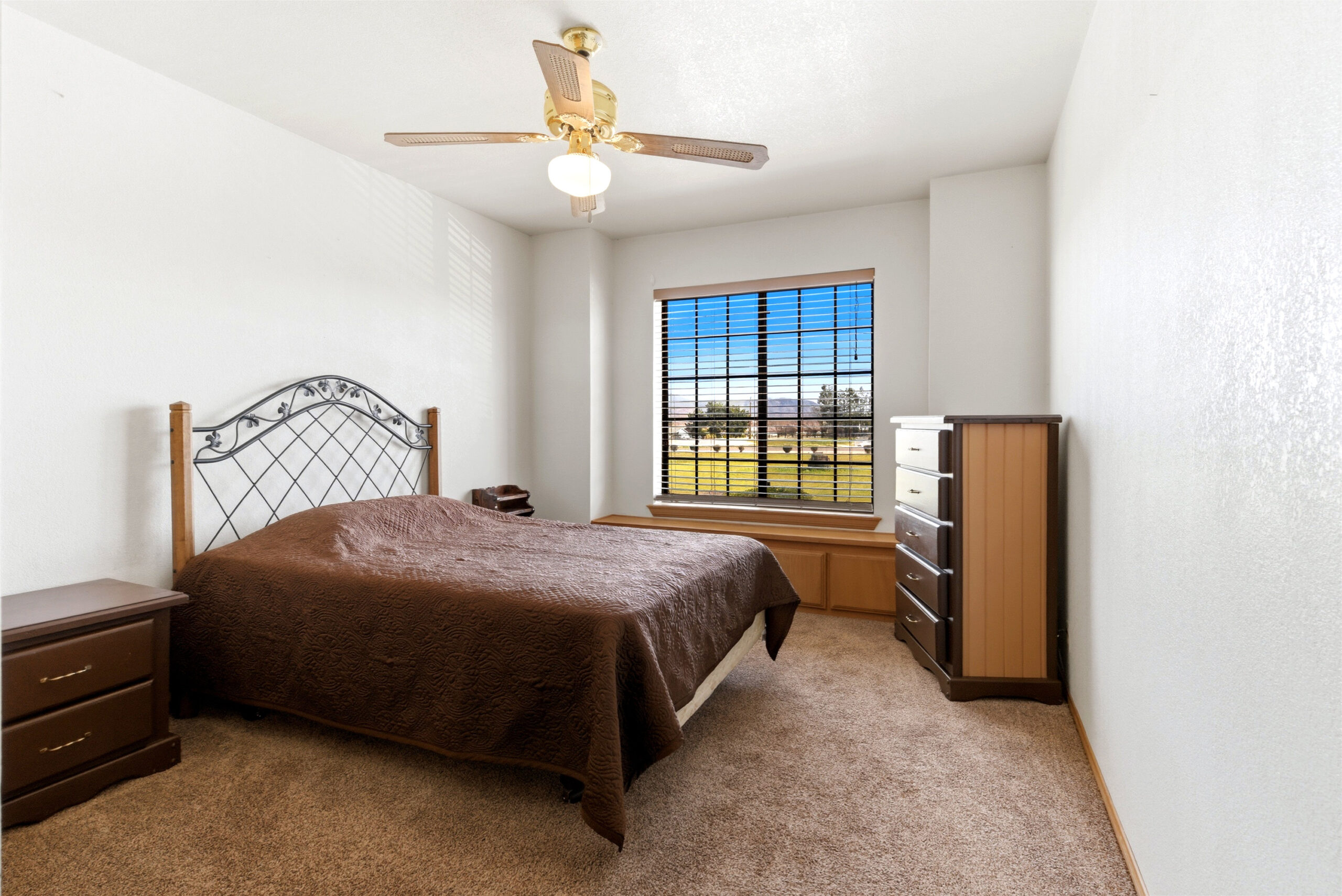 Bedroom with large window at 11468 Kiowa Rd Apple Valley