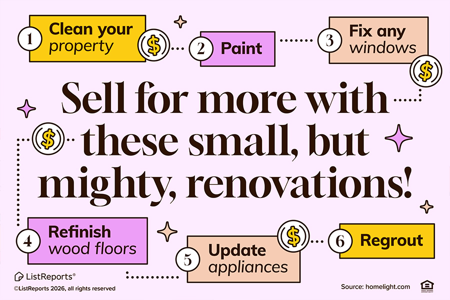 Small but mighty home updates that can help a home appeal to buyers
